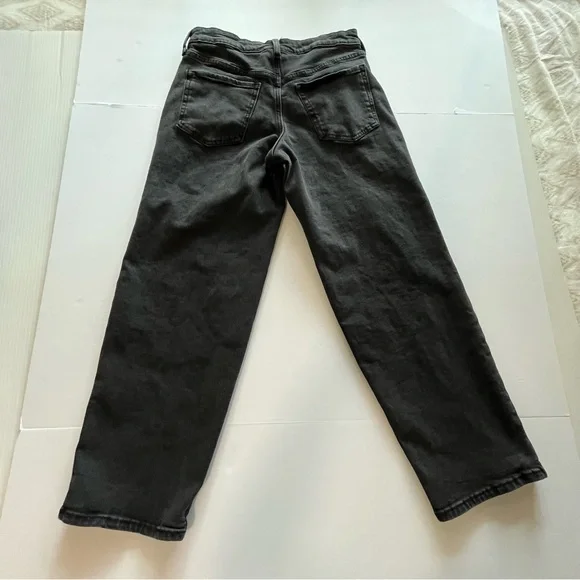 Old Navy High-Rise OG Loose Secret-Smooth Pockets Jeans Black Wash Size 6 Petite - Picture 6 of 12